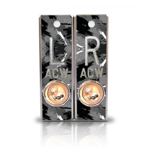 Aluminum Position Indicator X Ray Markers- Grunge Splatter Graphic Pattern